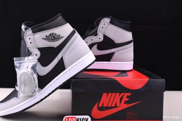 Bmlin Shoes Black Smoke White 1 555088-035 Light Air High Retro Grey Jordan 0723